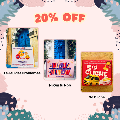 Pack -20% Le Jeu des Problèmes + Ni Oui Ni Non + So Cliché