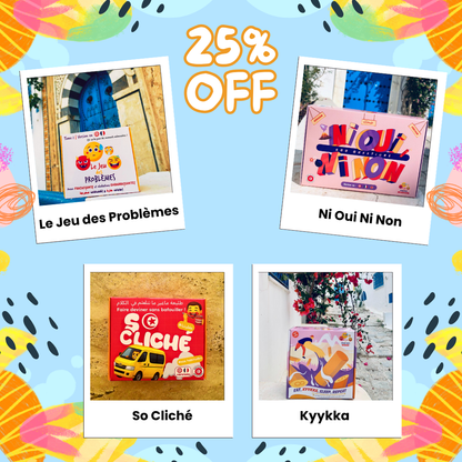 Pack -25% Le Jeu des Problèmes + Ni Oui Ni Non + So Cliché + Kyykkä