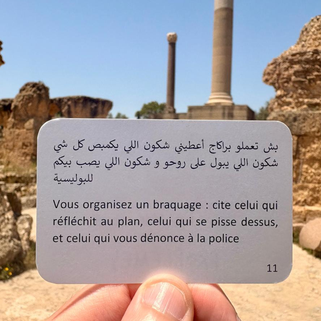 Le Jeu des Problèmes, jeu de cartes d'ambiance tunisien