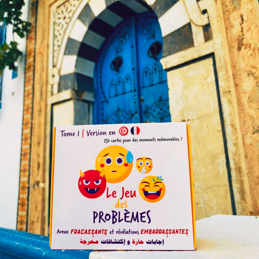 Boite du jeu tunisien d'ambiance Le Jeu des Problèmes