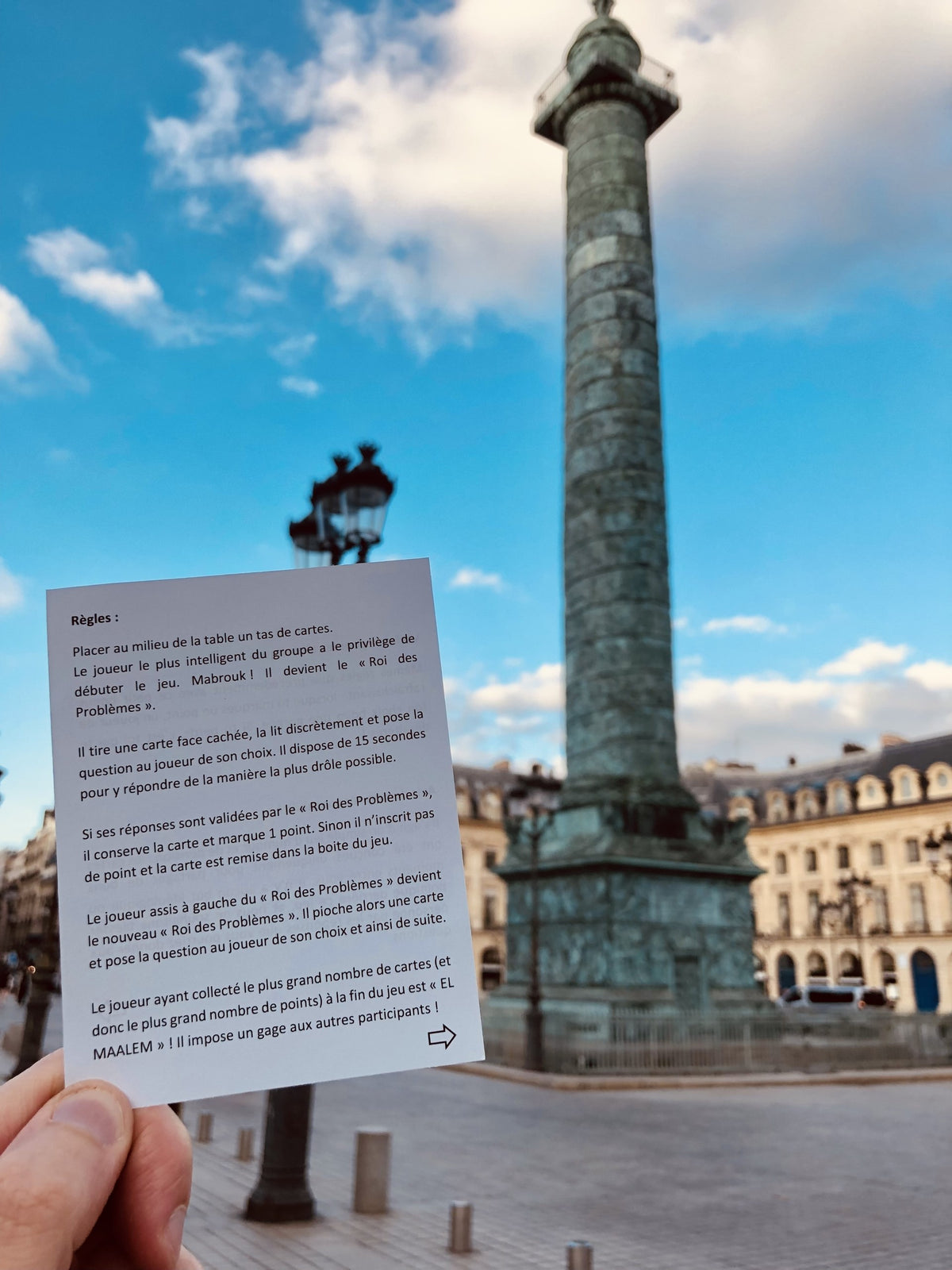 Le Jeu des Problèmes, jeu de cartes d'ambiance tunisien avec règles en français