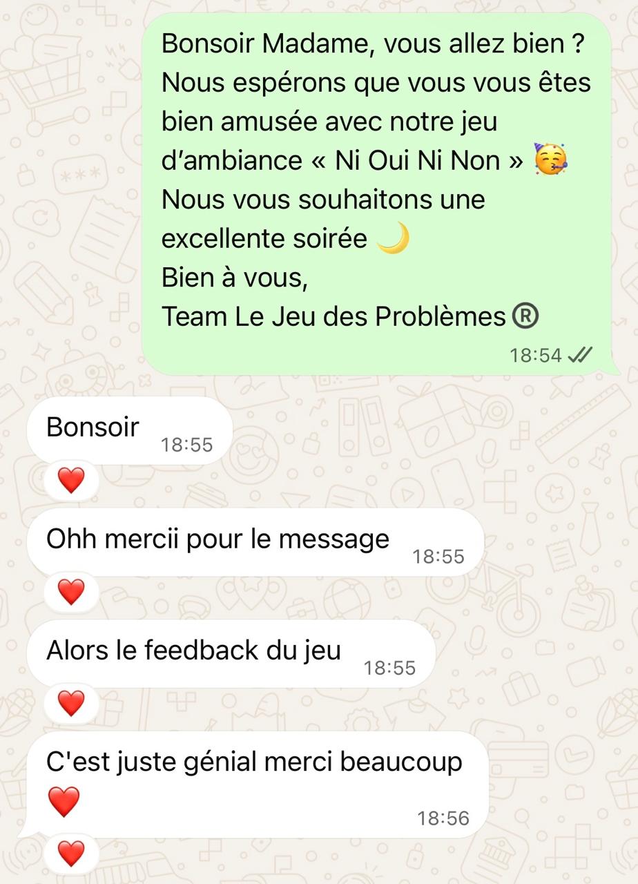 Avis du jeu tunisien d’ambiance Ni Oui Ni Non