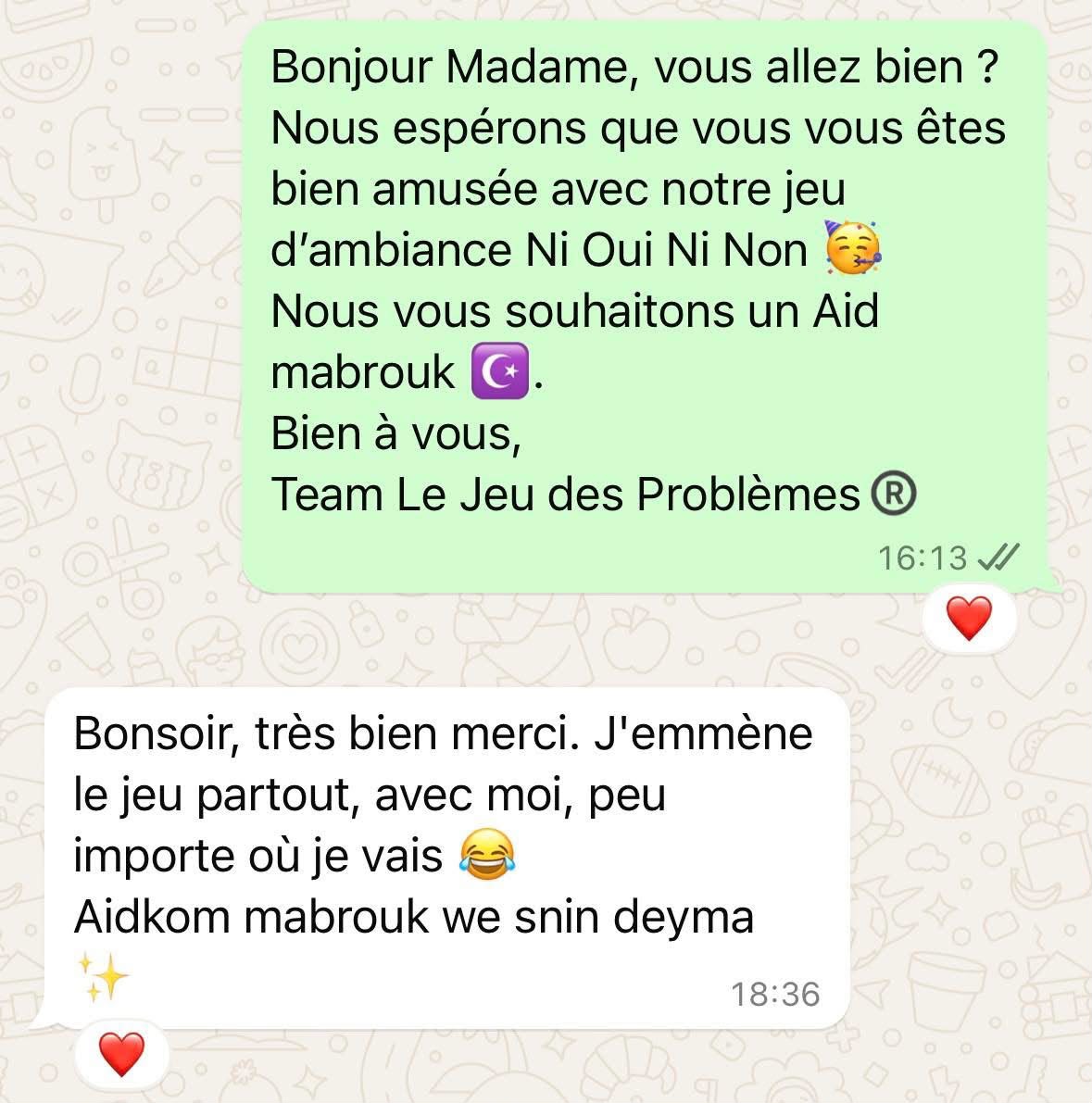 Avis du jeu tunisien d’ambiance Ni Oui Ni Non
