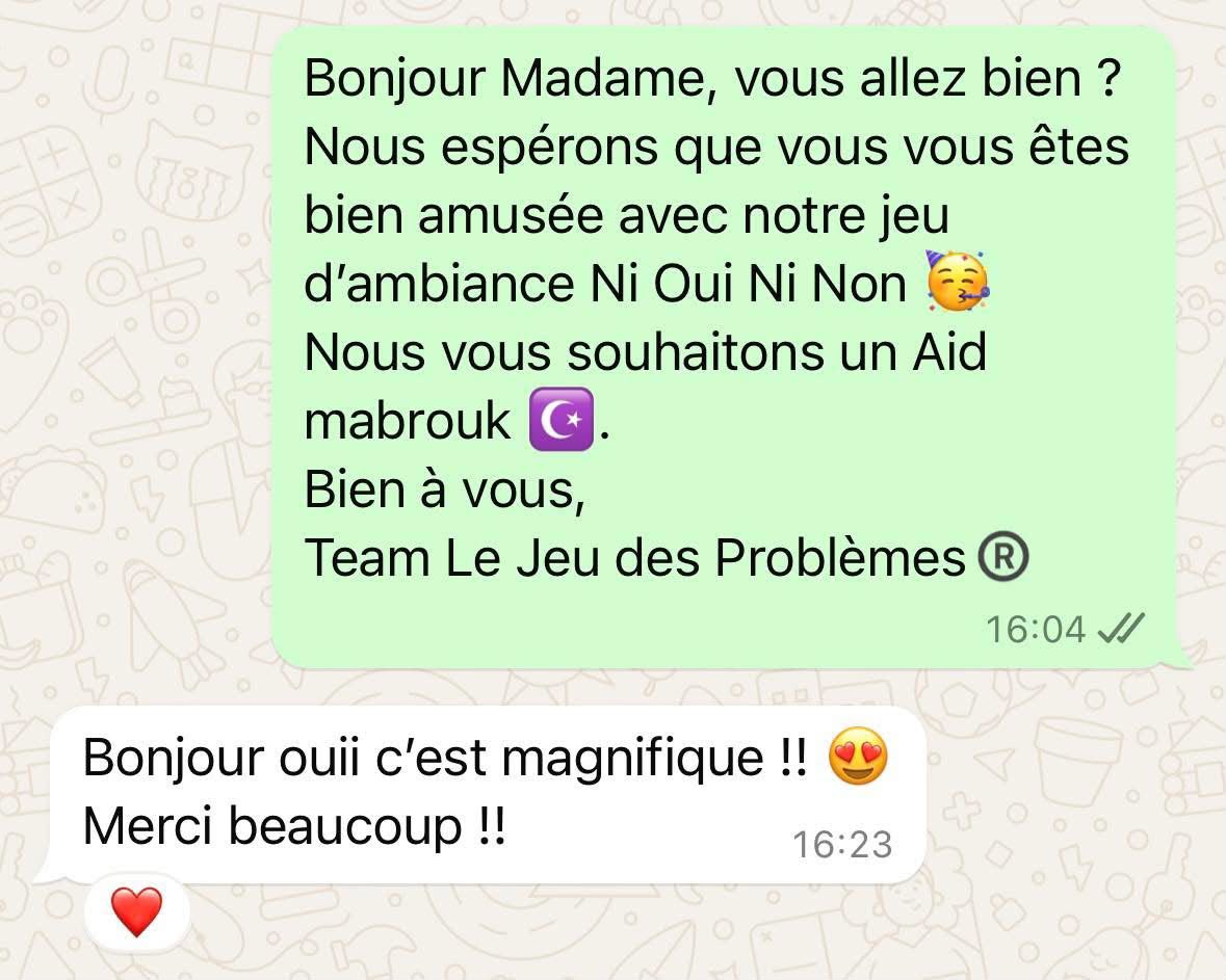 Avis du jeu tunisien d’ambiance Ni Oui Ni Non