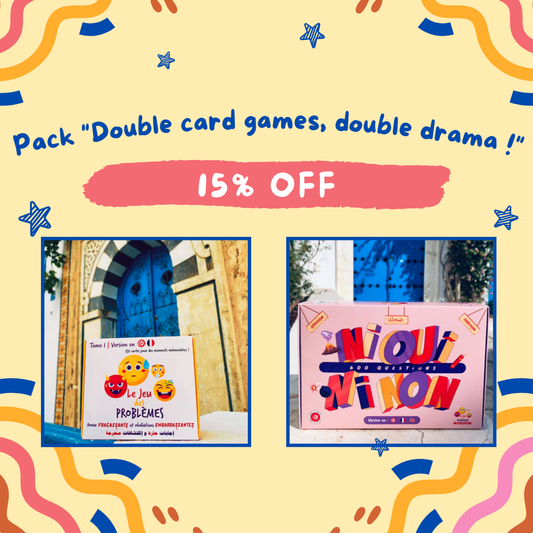 Pack -15% "Double card games, double drama !"