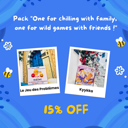 Pack -15% "One for chilling with family, one for wild games with friends !"