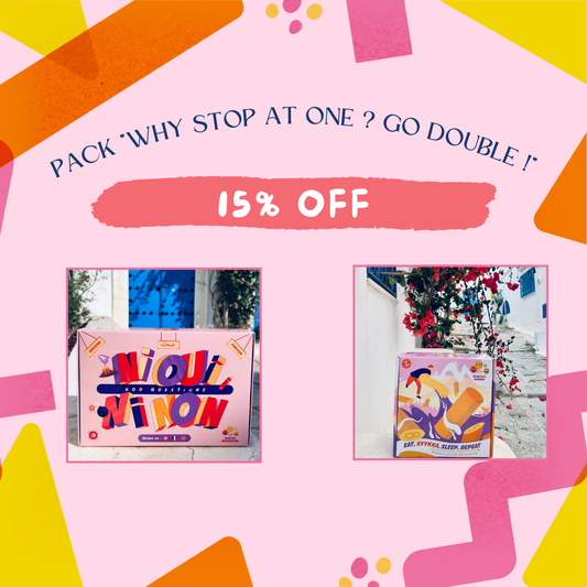 Pack -15% "Why stop at one ? Go double !"